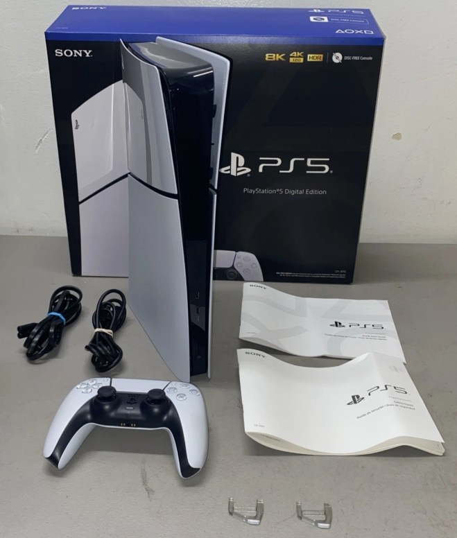 PlayStation 5 Slim Digital Edition 1TB Console System – White (Sony CFI-2015) thumbnail 1