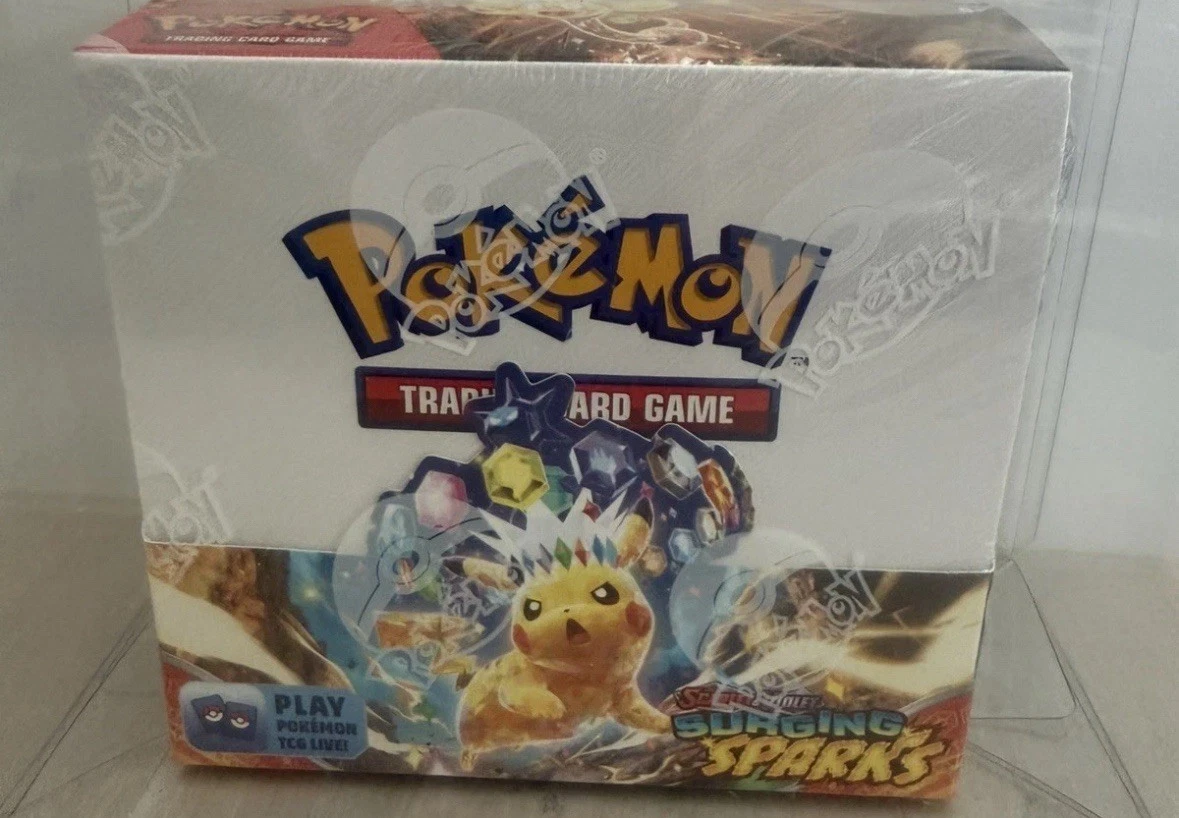 Pokemon Surging Sparks Booster Box – 36 Pokémon Packs – Brand New / Sealed thumbnail 1