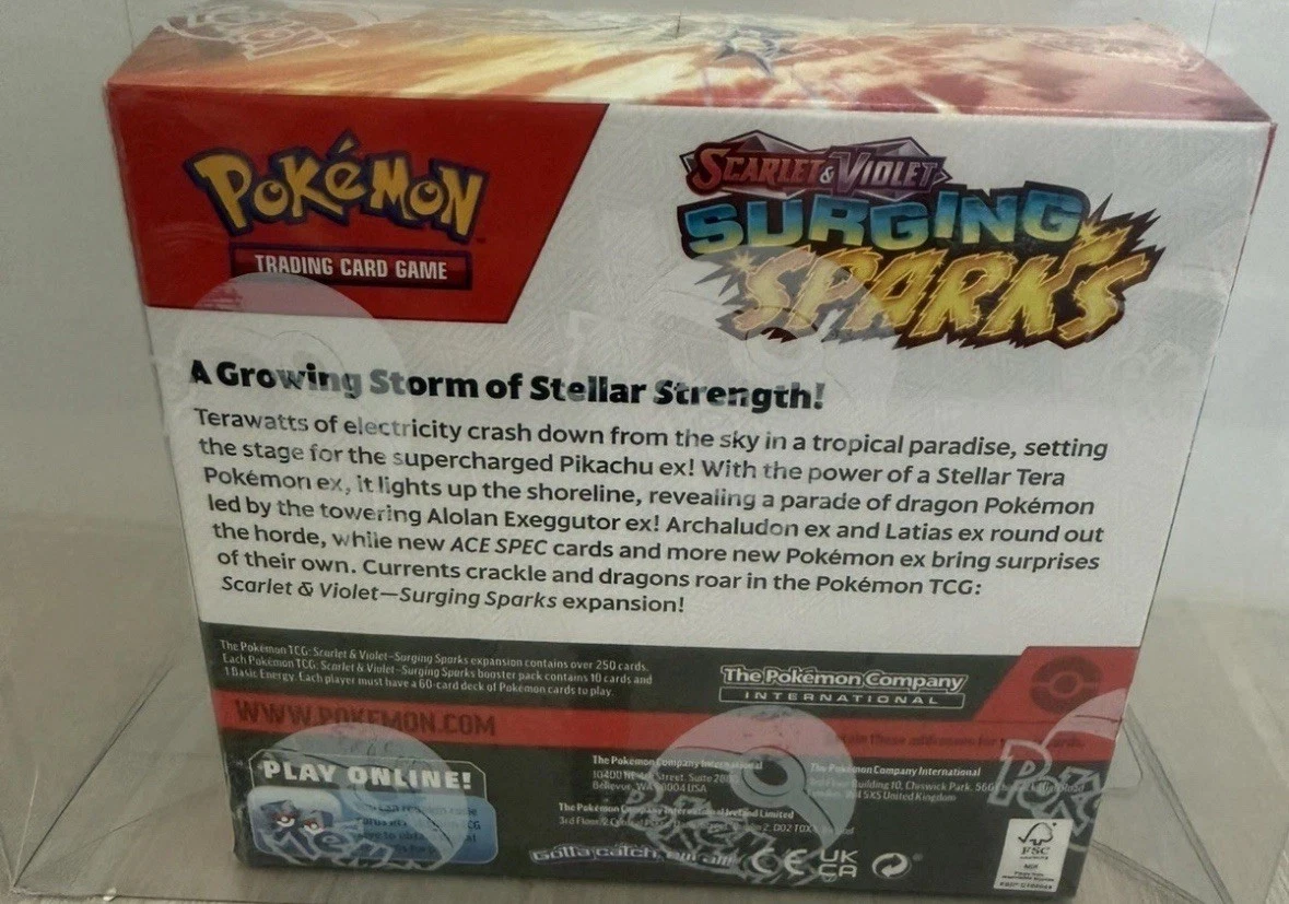 Pokemon Surging Sparks Booster Box – 36 Pokémon Packs – Brand New / Sealed thumbnail 4