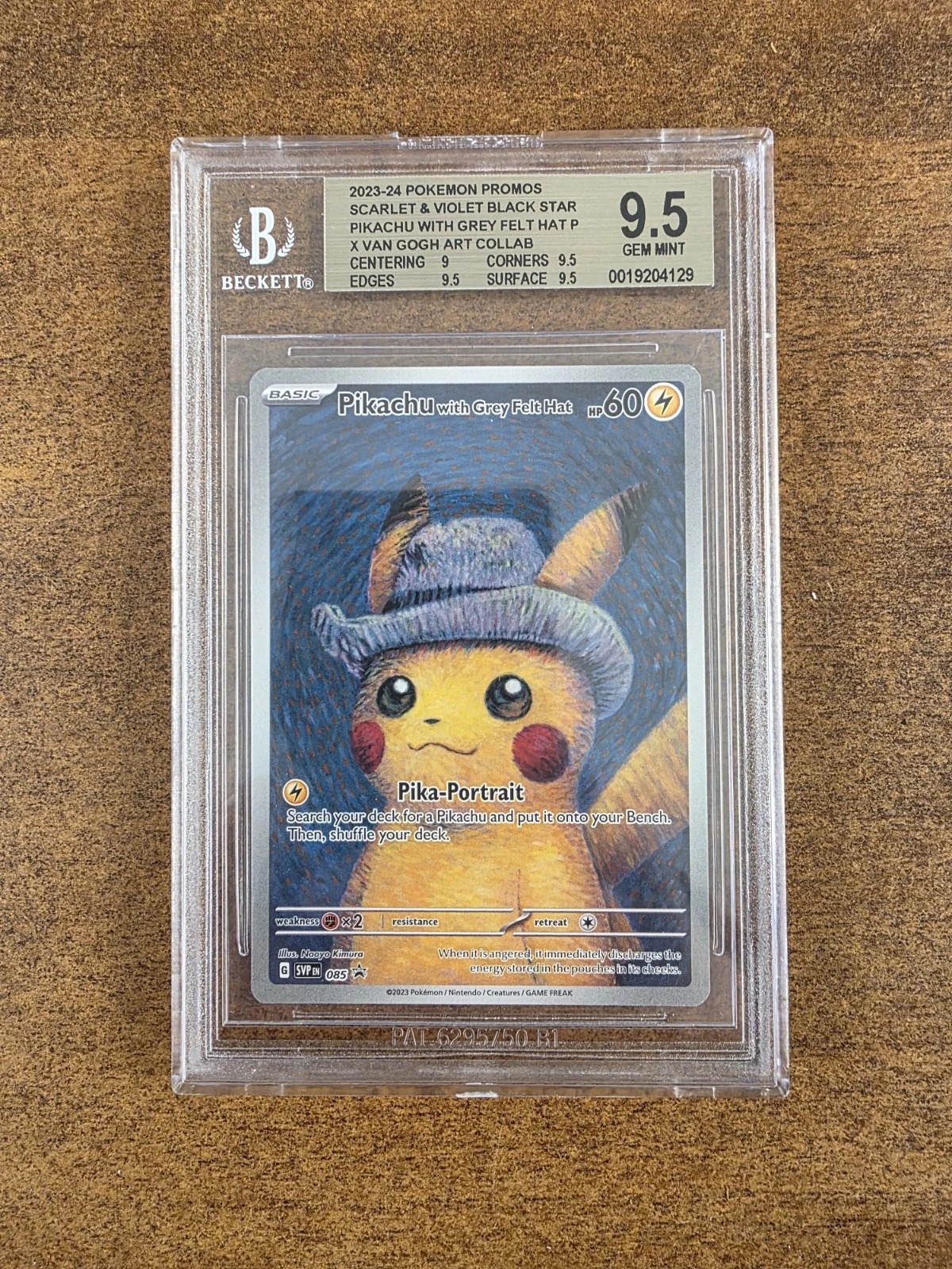 Pokemon x Van Gogh Museum: Pikachu with Grey Felt Hat Promo Card thumbnail 1
