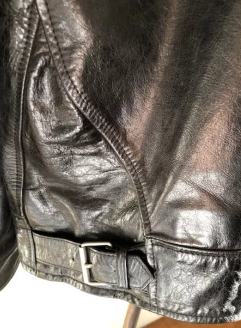 Premium Stone Island Black Leather Jacket XXL, Excellent Condition thumbnail 7