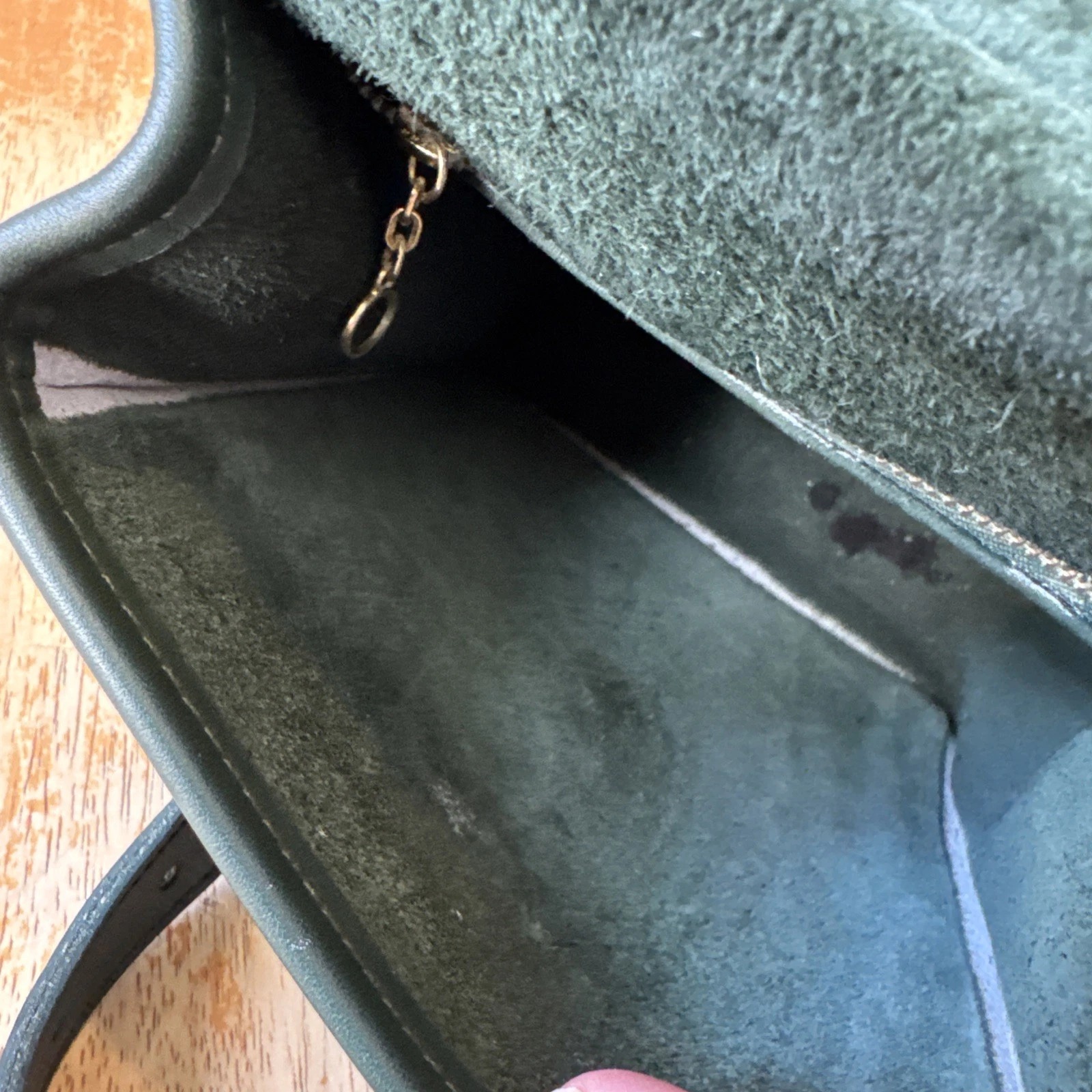 Rare Green Vintage made in USA Coach Murphy Crossbody bag thumbnail 10