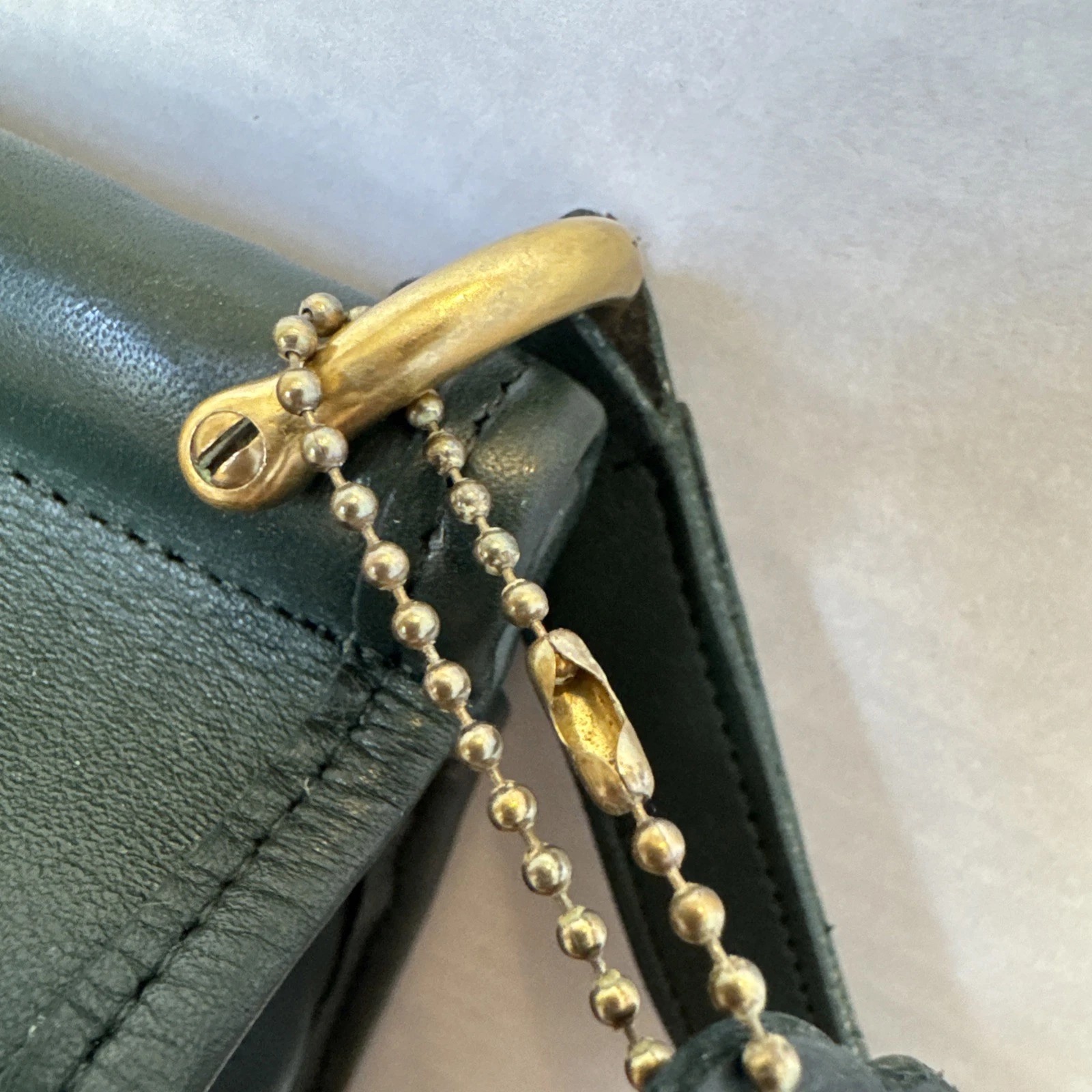 Rare Green Vintage made in USA Coach Murphy Crossbody bag thumbnail 6