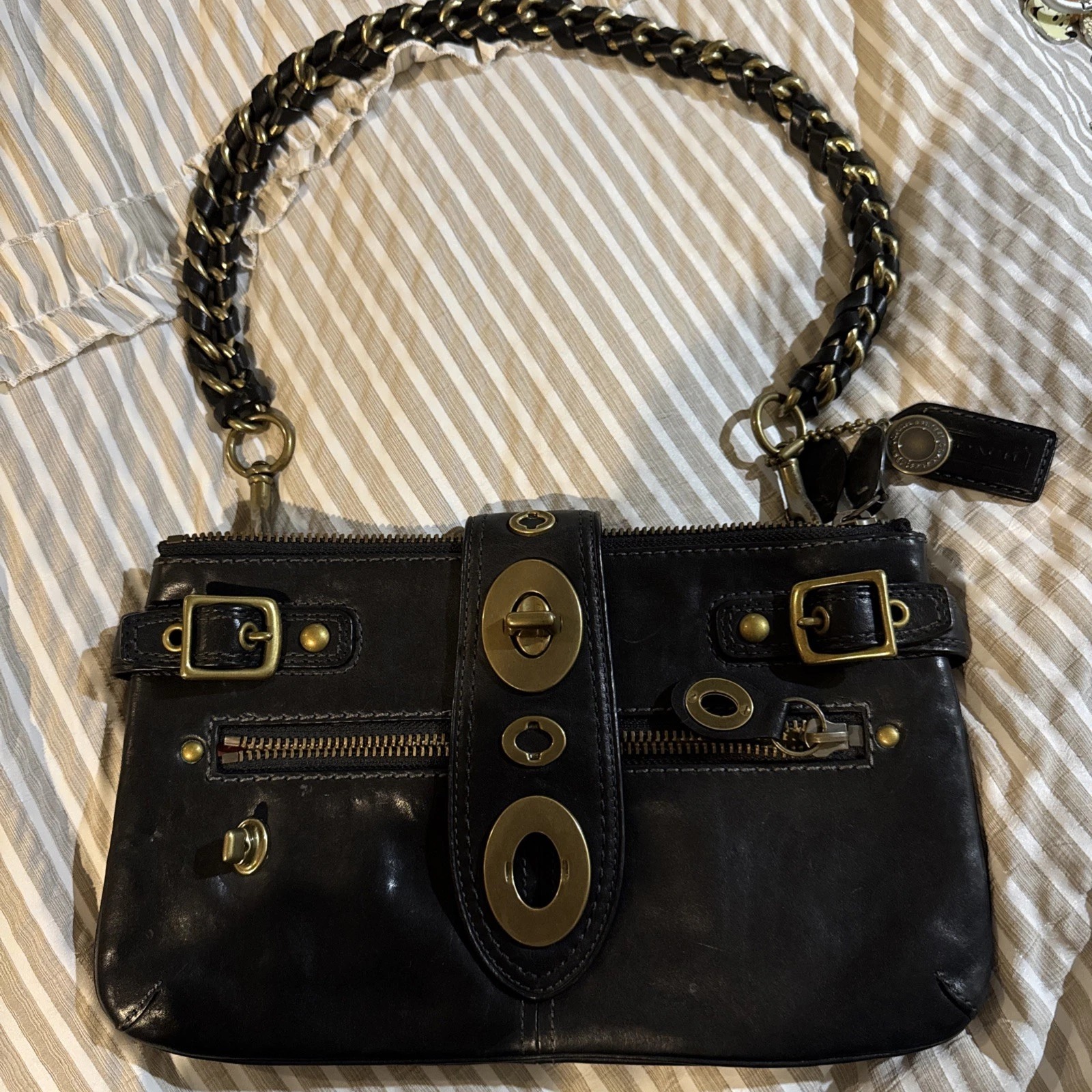 RARE VTG Coach 11622 Limited Edition 65th Anniv Legacy Bridget Purse w Dust Bag thumbnail 1