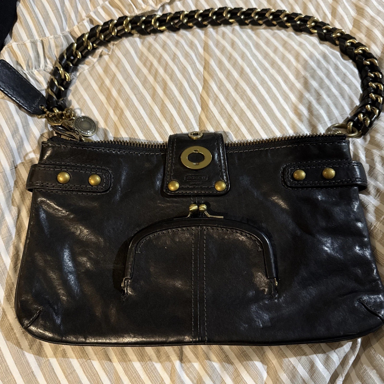 RARE VTG Coach 11622 Limited Edition 65th Anniv Legacy Bridget Purse w Dust Bag thumbnail 5