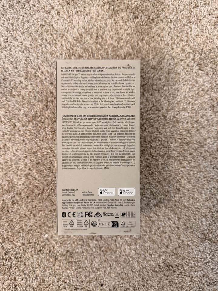 Ray-Ban Meta Wayfarer RW4006 Gen 1 Smart Glasses – Matte Black thumbnail 8