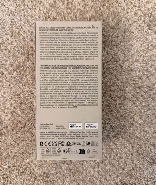 Ray-Ban Meta Wayfarer Gen 1 RW4006 – Matte Black Smart Glasses thumbnail 8