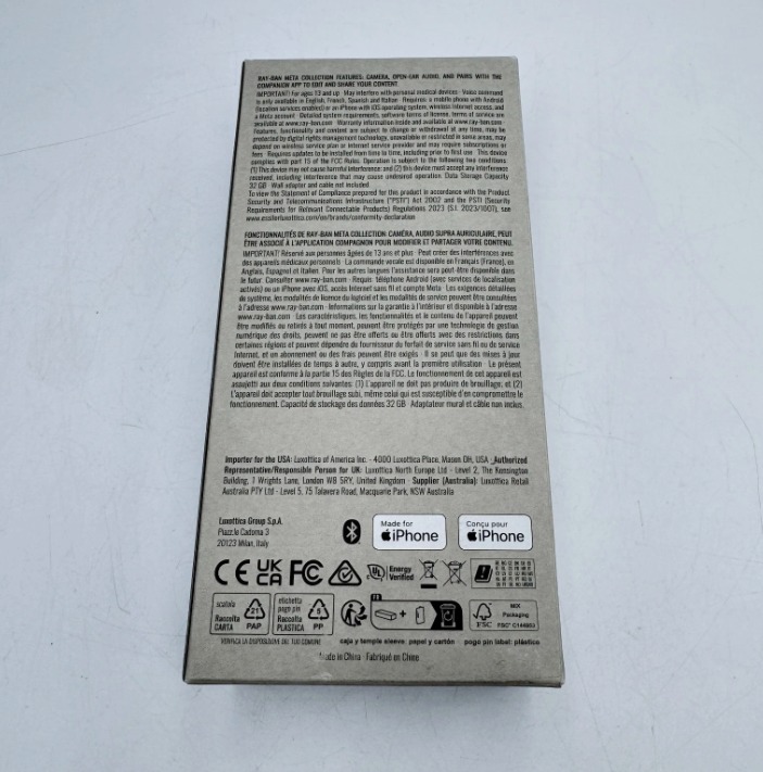 Ray-Ban Meta Wayfarer Smart Glasses RW4006 601/SB 50-22 Shiny Black (Gen 1) thumbnail 15