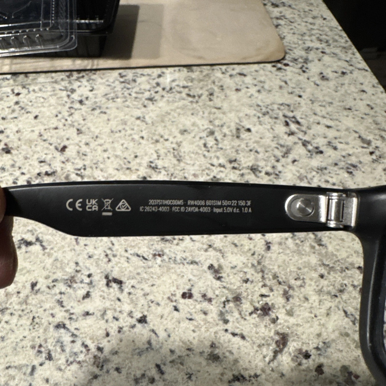 Ray-Ban Meta Wayfarer Smart Glasses Matte Black / Transition Green RW4006 Gen 2 thumbnail 4