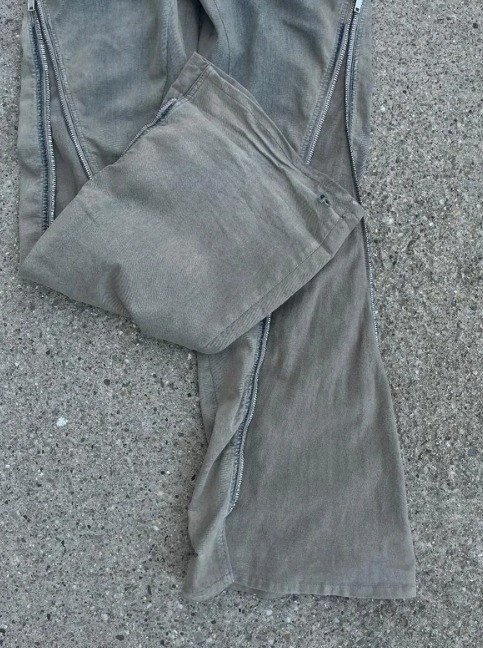 STEAL Rick Owens Mineral Pearl Bolan Banana Bootcut Denim thumbnail 6
