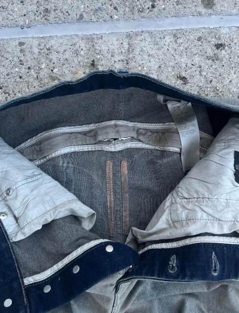 STEAL Rick Owens Mineral Pearl Bolan Banana Bootcut Denim thumbnail 8