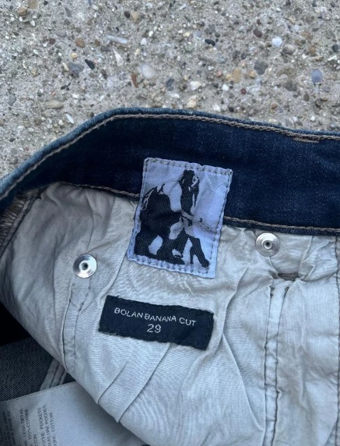 STEAL Rick Owens Mineral Pearl Bolan Banana Bootcut Denim thumbnail 9