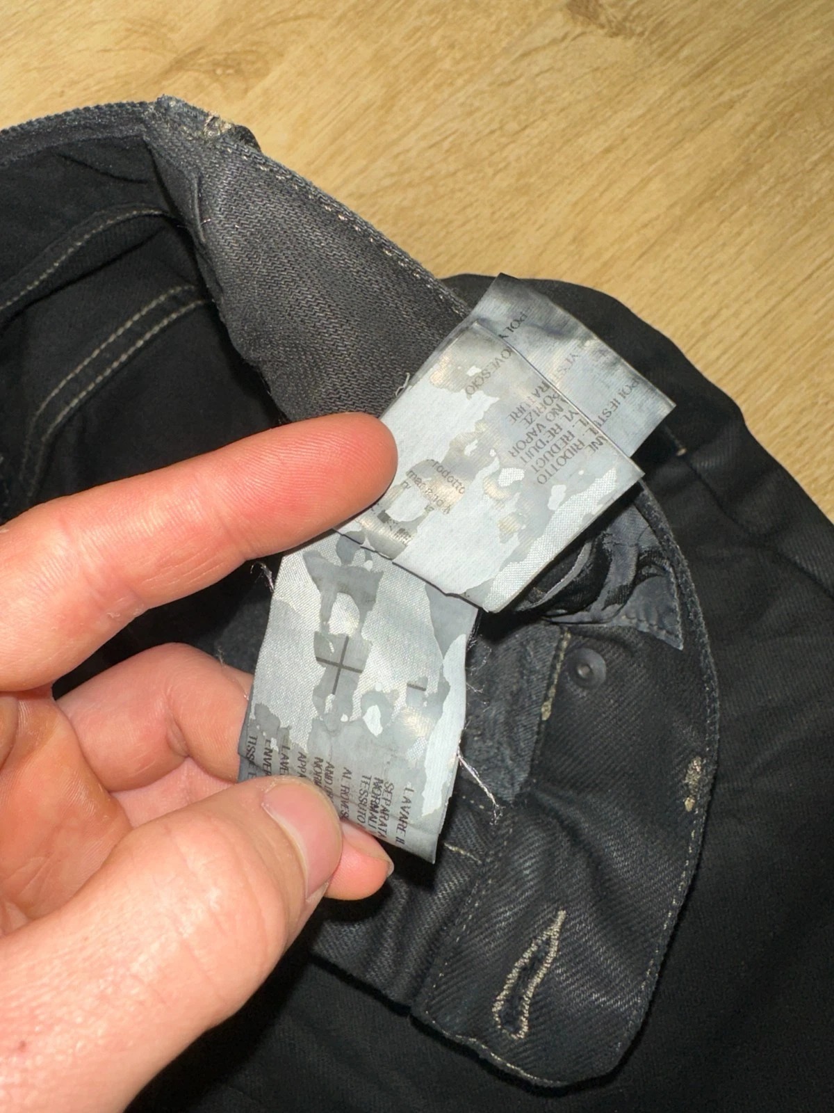 RICK OWENS DRKSHDW Black Coated Waxed Denim Jeans Slim Fit Long Cut Size 32 thumbnail 12