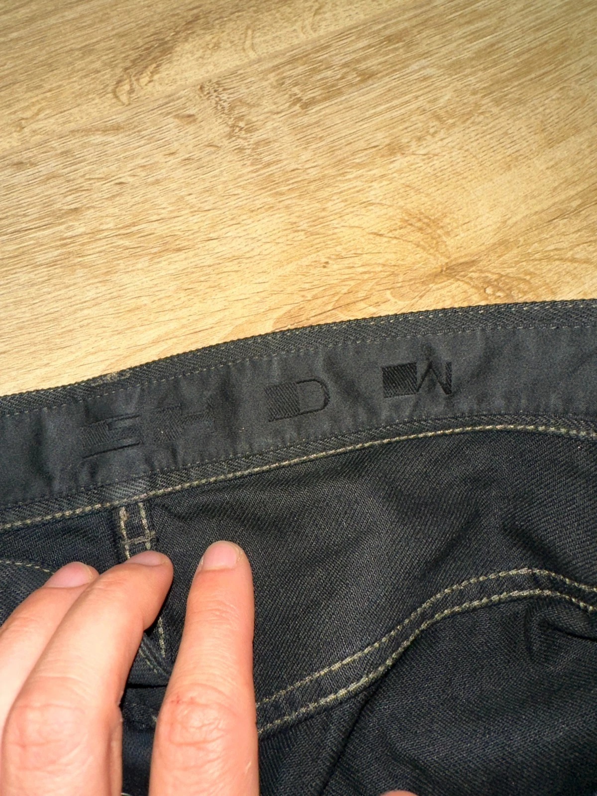 RICK OWENS DRKSHDW Black Coated Waxed Denim Jeans Slim Fit Long Cut Size 32 thumbnail 15