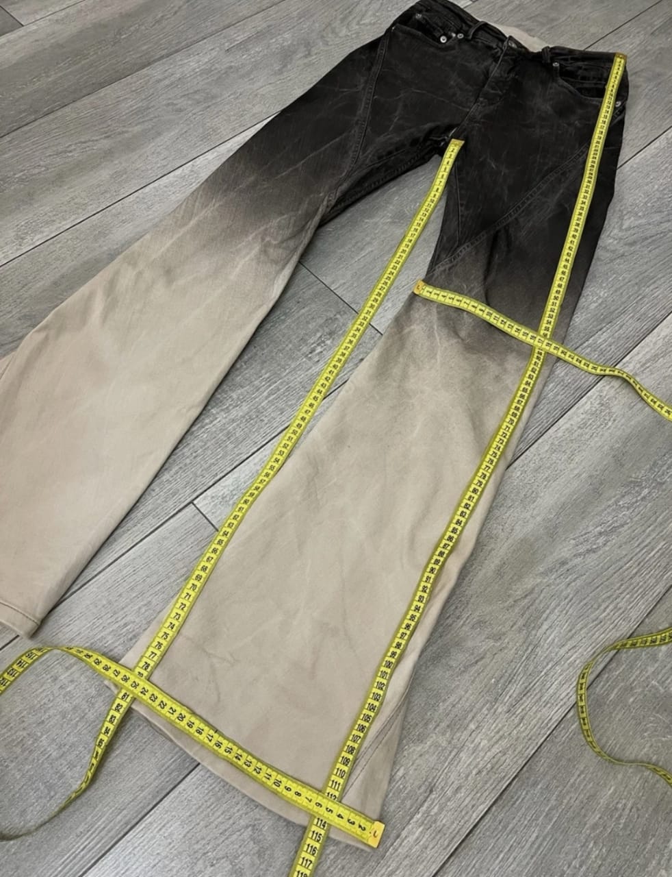 Rick Owens Drkshdw Jeans Unisex Cotton Blend Gray Size 27 Made In Italy thumbnail 3