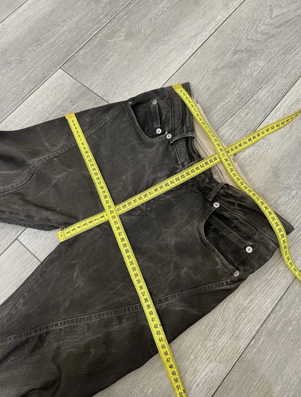 Rick Owens Drkshdw Jeans Unisex Cotton Blend Gray Size 27 Made In Italy thumbnail 4