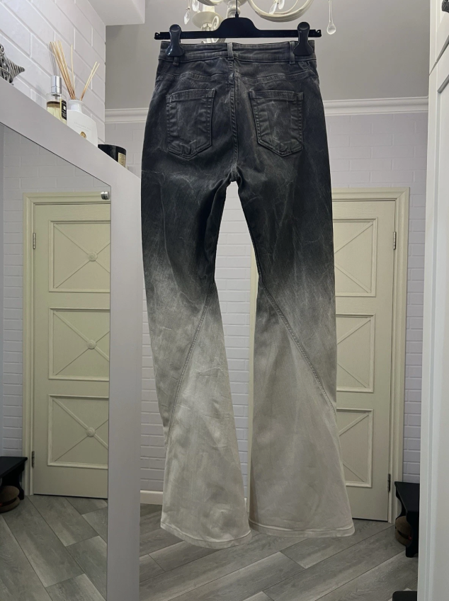 Rick Owens Drkshdw Jeans Unisex Cotton Blend Gray Size 27 Made In Italy thumbnail 2