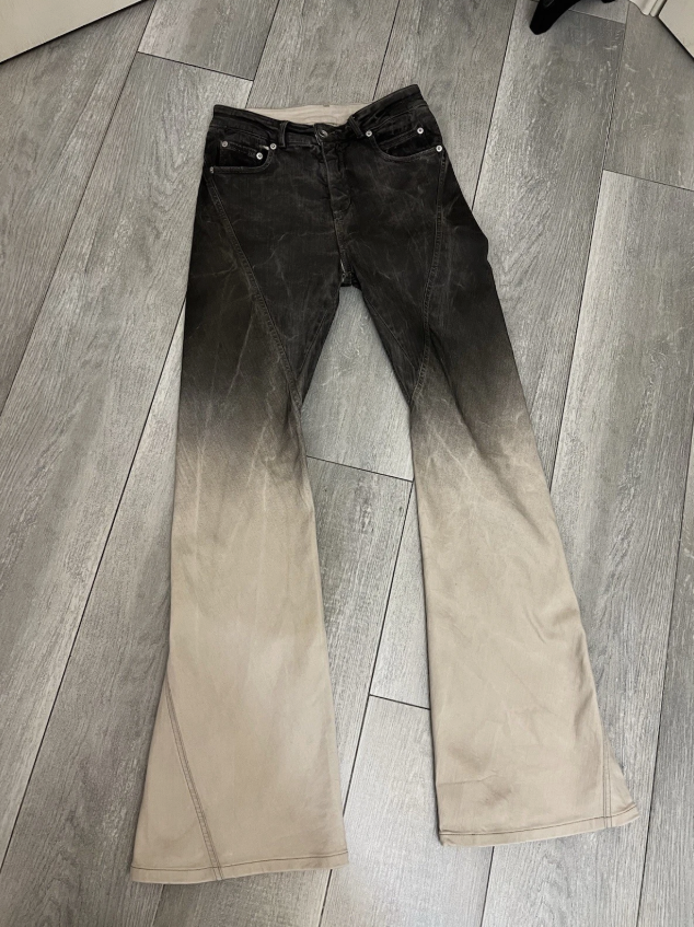 Rick Owens Drkshdw Jeans Unisex Cotton Blend Gray Size 27 Made In Italy thumbnail 5