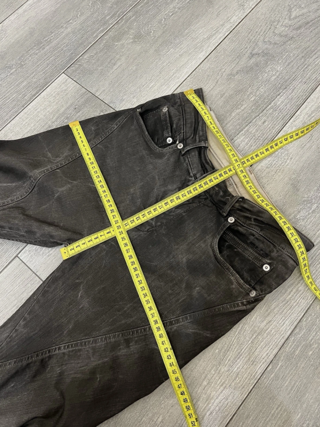 Rick Owens Drkshdw Jeans Unisex Cotton Blend Gray Size 27 Made In Italy thumbnail 7