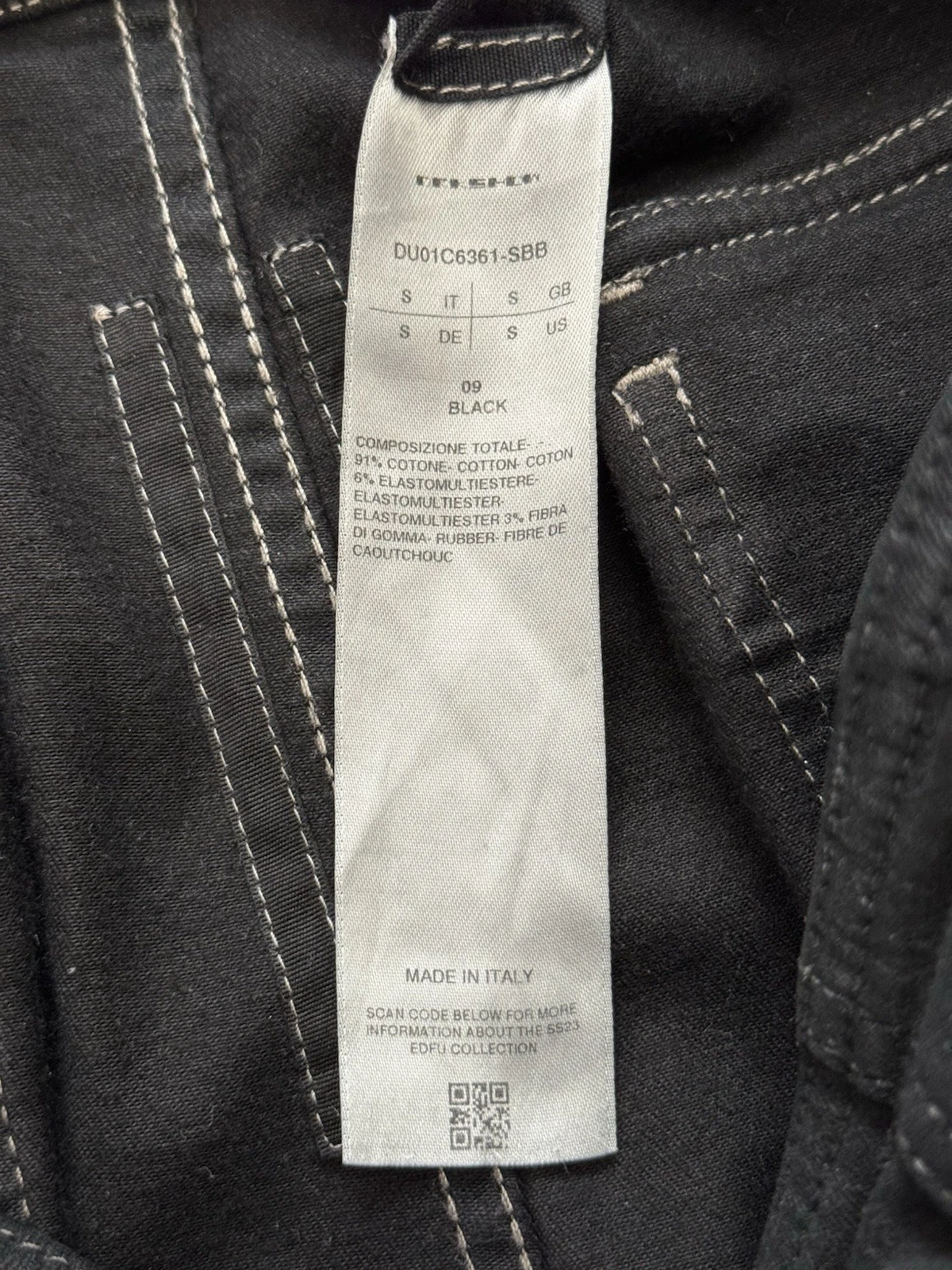 SS23 Rick Owens DRKSHDW Black Waxed Aircut Jogger Denim Pant Size Small thumbnail 12