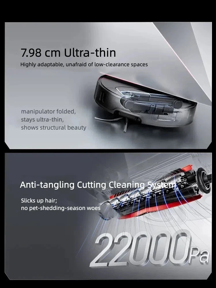 Roborock Z70 Robot Vacuum Mop w/ Robotic Arm | 22000Pa Suction, Auto-Cleaning - Brand New thumbnail 5