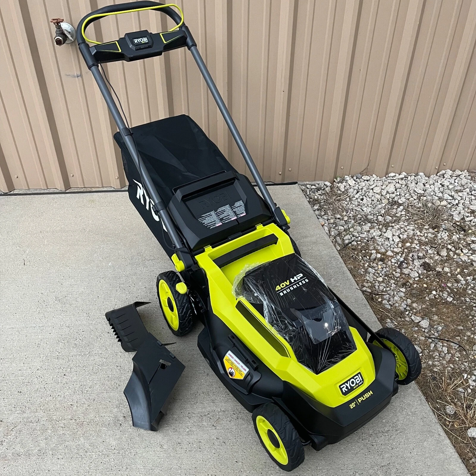 Ryobi RY401017 40V HP Brushless 20 in. Cordless Battery Walk Behind Push Lawn Mower thumbnail 1