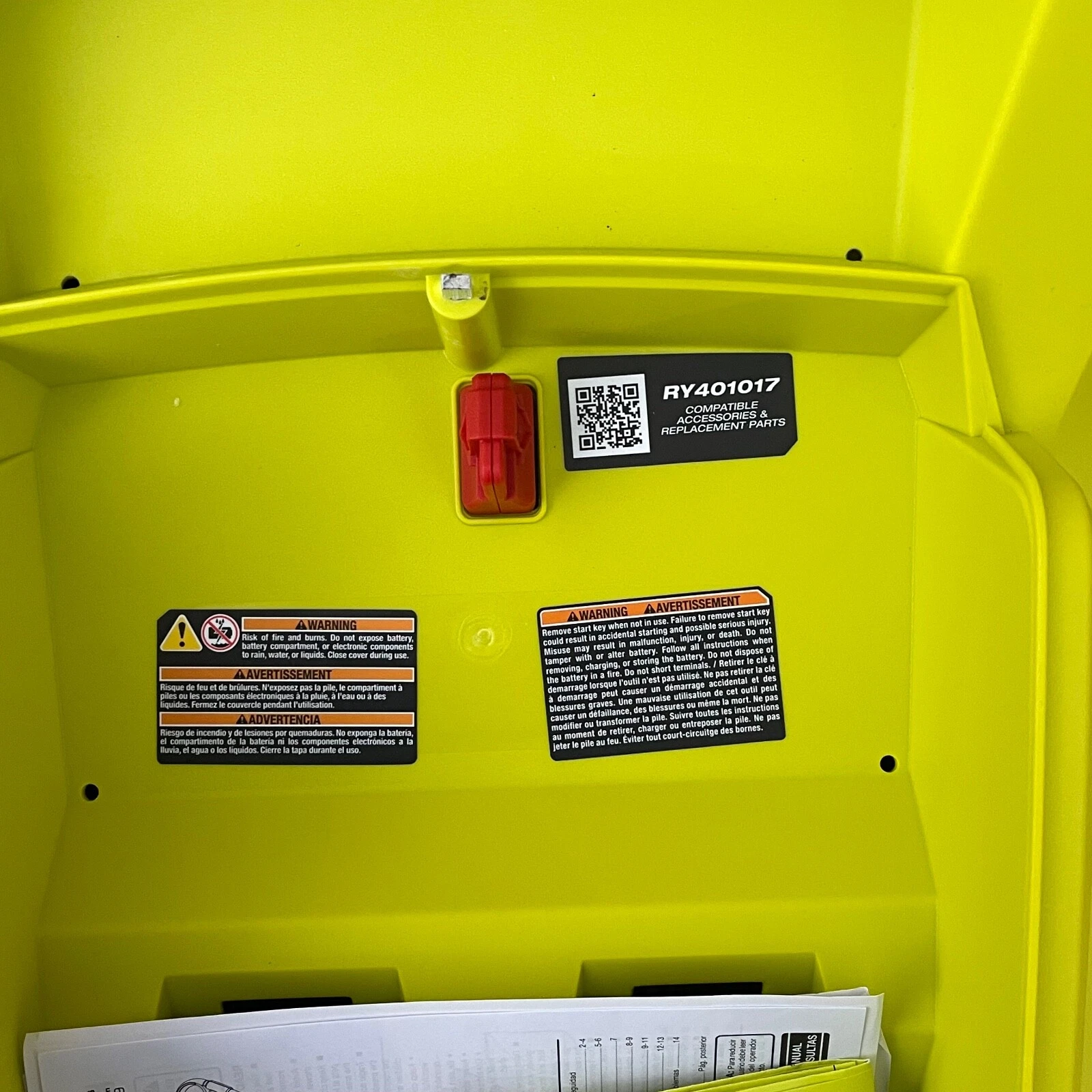 Ryobi RY401017 40V HP Brushless 20 in. Cordless Battery Walk Behind Push Lawn Mower thumbnail 6