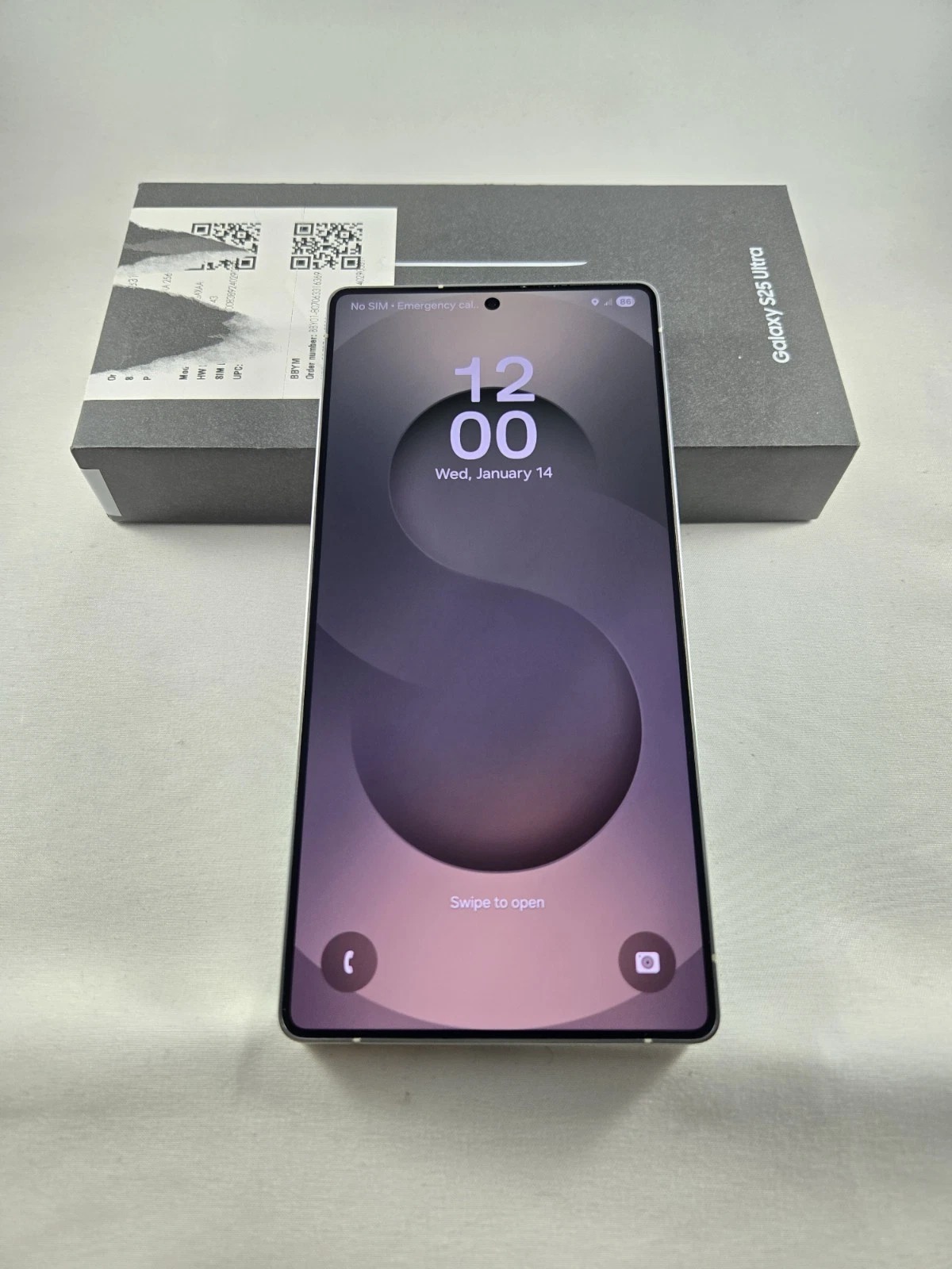 Samsung Galaxy S25 Ultra 256GB Silver white Unlocked thumbnail 11