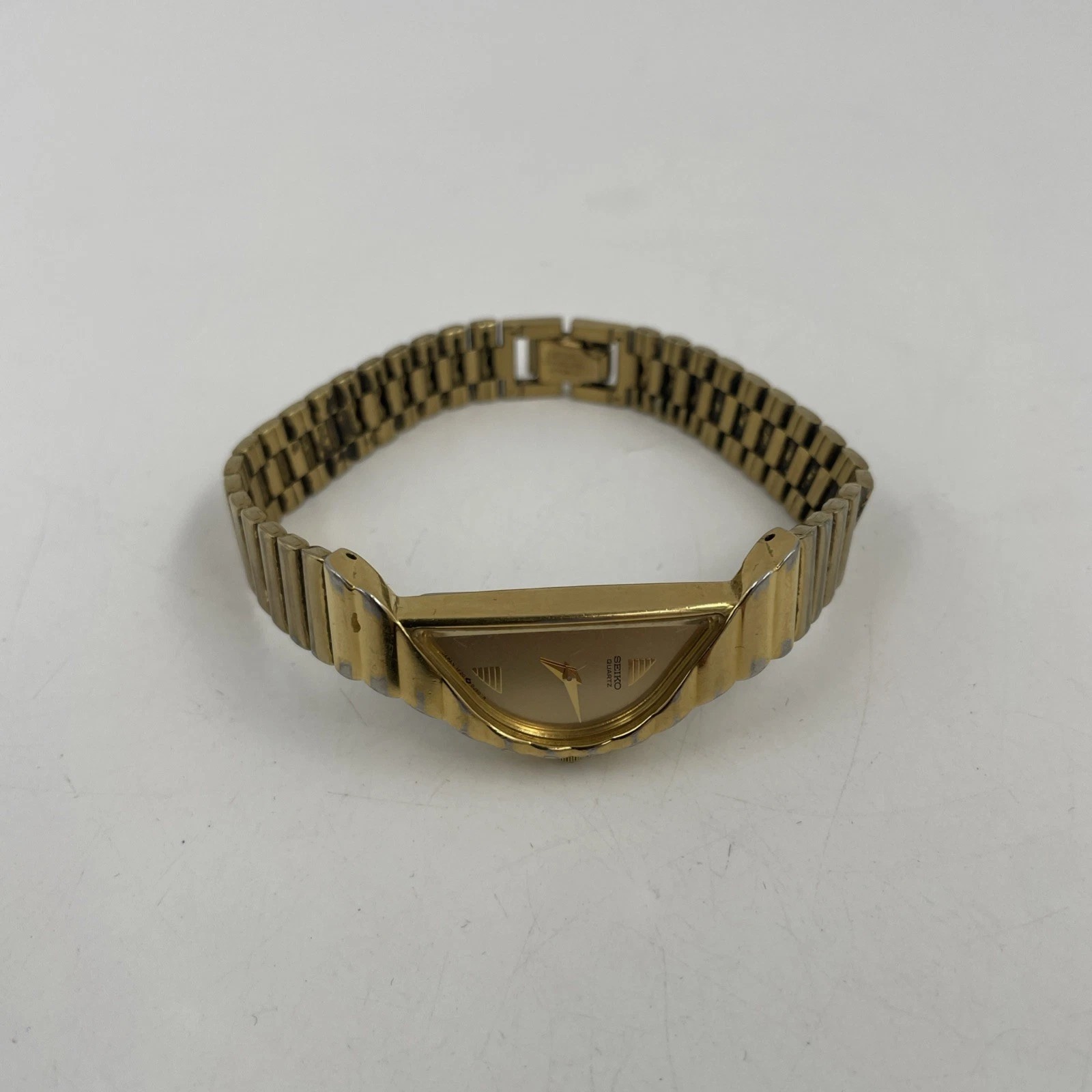 SEIKO “Half Moon” Vintage Watch (1F20-5D59) 6-6.75”W-Battery-Looks Good thumbnail 3