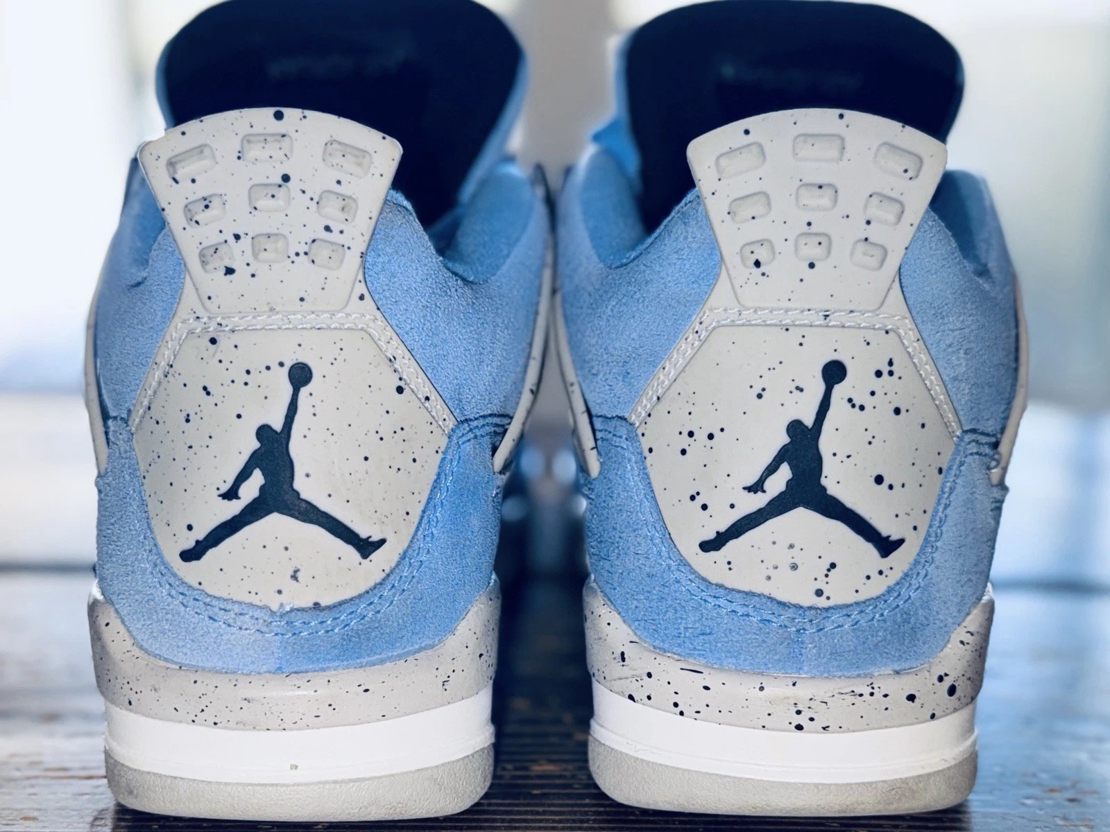 Size 6.5 Youth / Women’s 8 / 8.5 - Nike Air Jordan 4 Retro University Blue UNC thumbnail 5