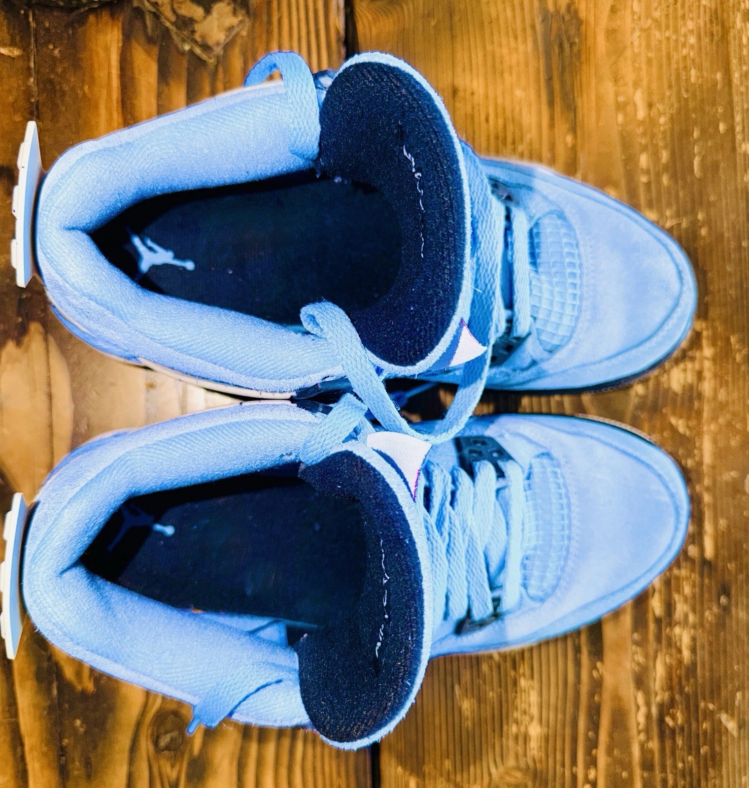 Size 6.5 Youth / Women’s 8 / 8.5 - Nike Air Jordan 4 Retro University Blue UNC thumbnail 6