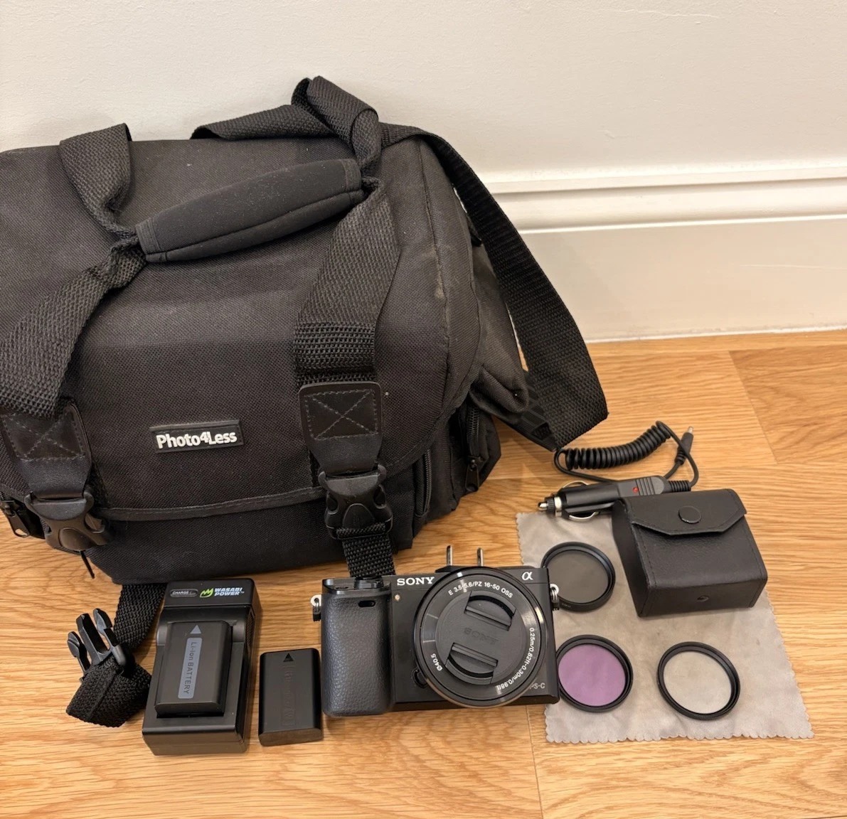 Sony A6000 24.3MP Camera w/Sony 16-50mm OSS Zoom Lens+Case+Filters And More thumbnail 1