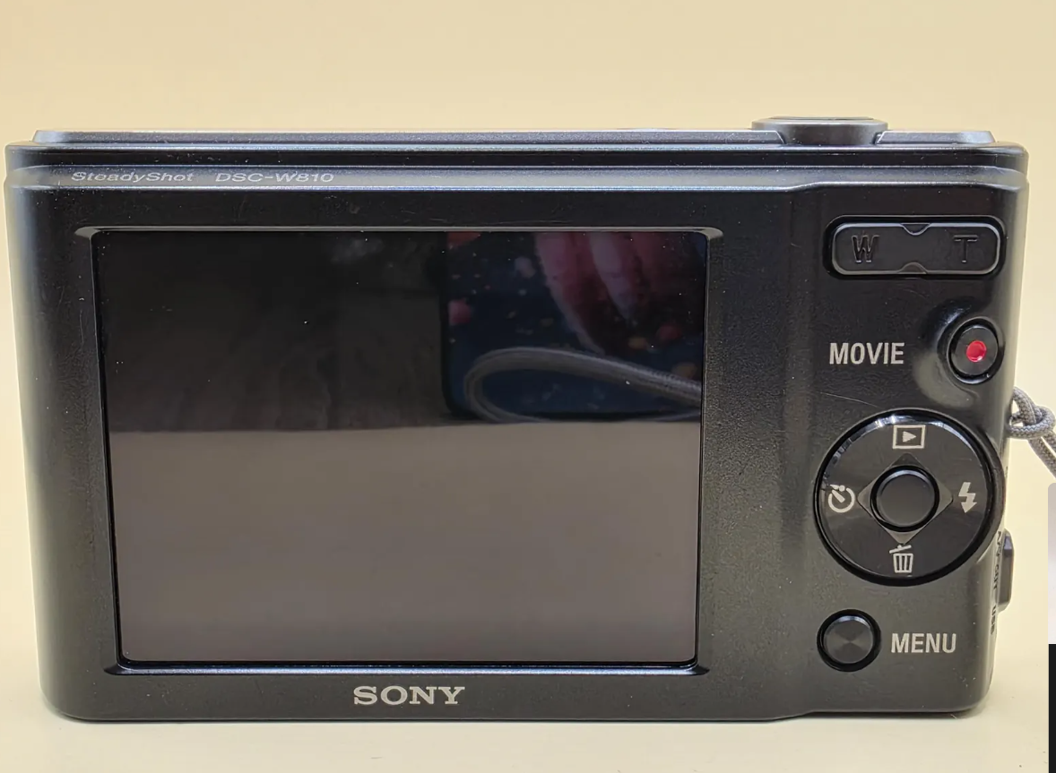 Sony Cyber-shot DSC-W810 Compact Digital Camera – 20.1MP, 6x Optical Zoom, Black, Tested & Working thumbnail 2