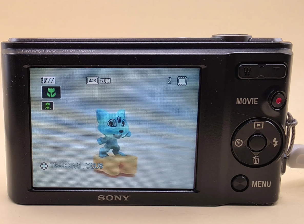 Sony Cyber-shot DSC-W810 Compact Digital Camera – 20.1MP, 6x Optical Zoom, Black, Tested & Working thumbnail 9