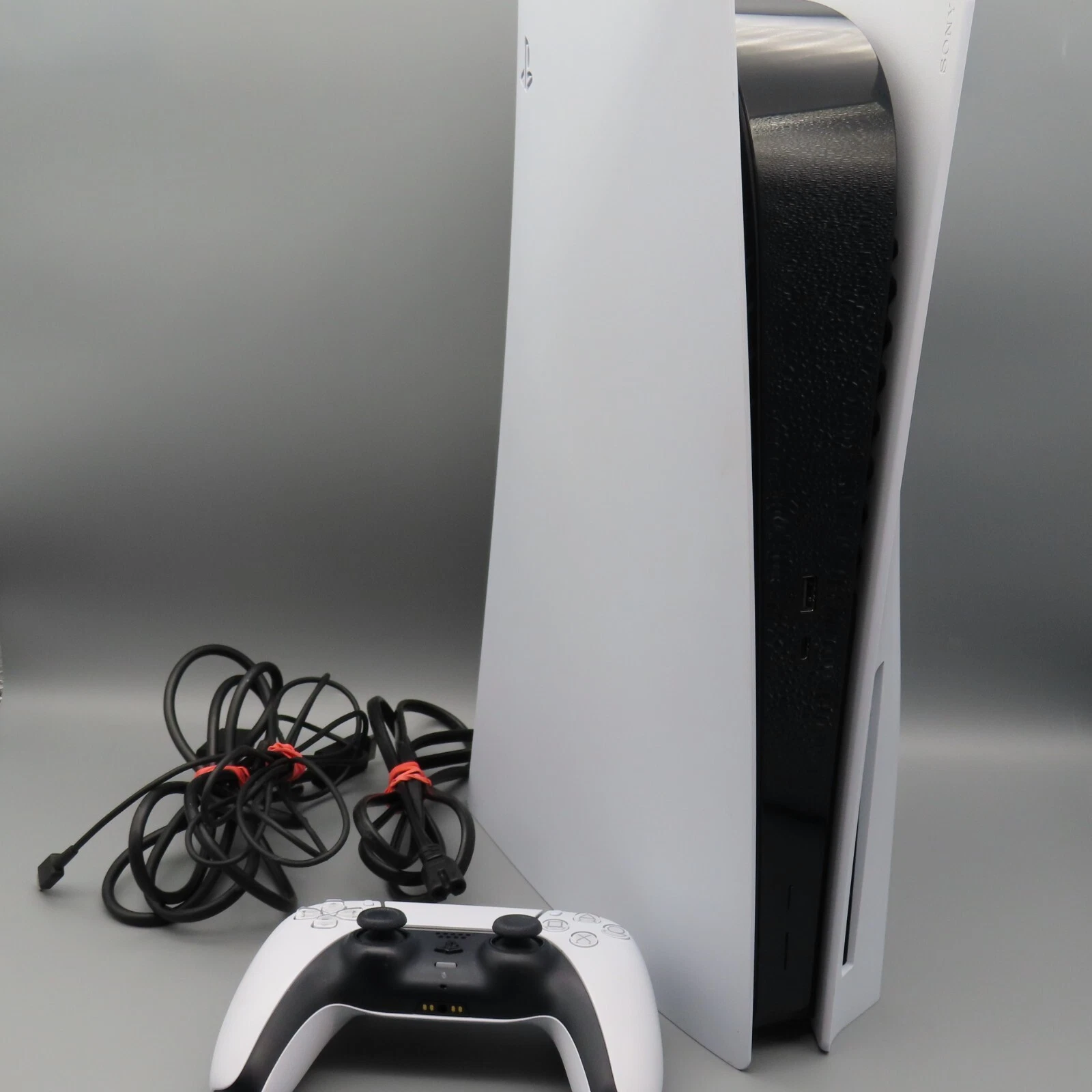 Sony PlayStation 5 PS5 Disc Drive Edition White Console CFI-1215A and Controller thumbnail 1