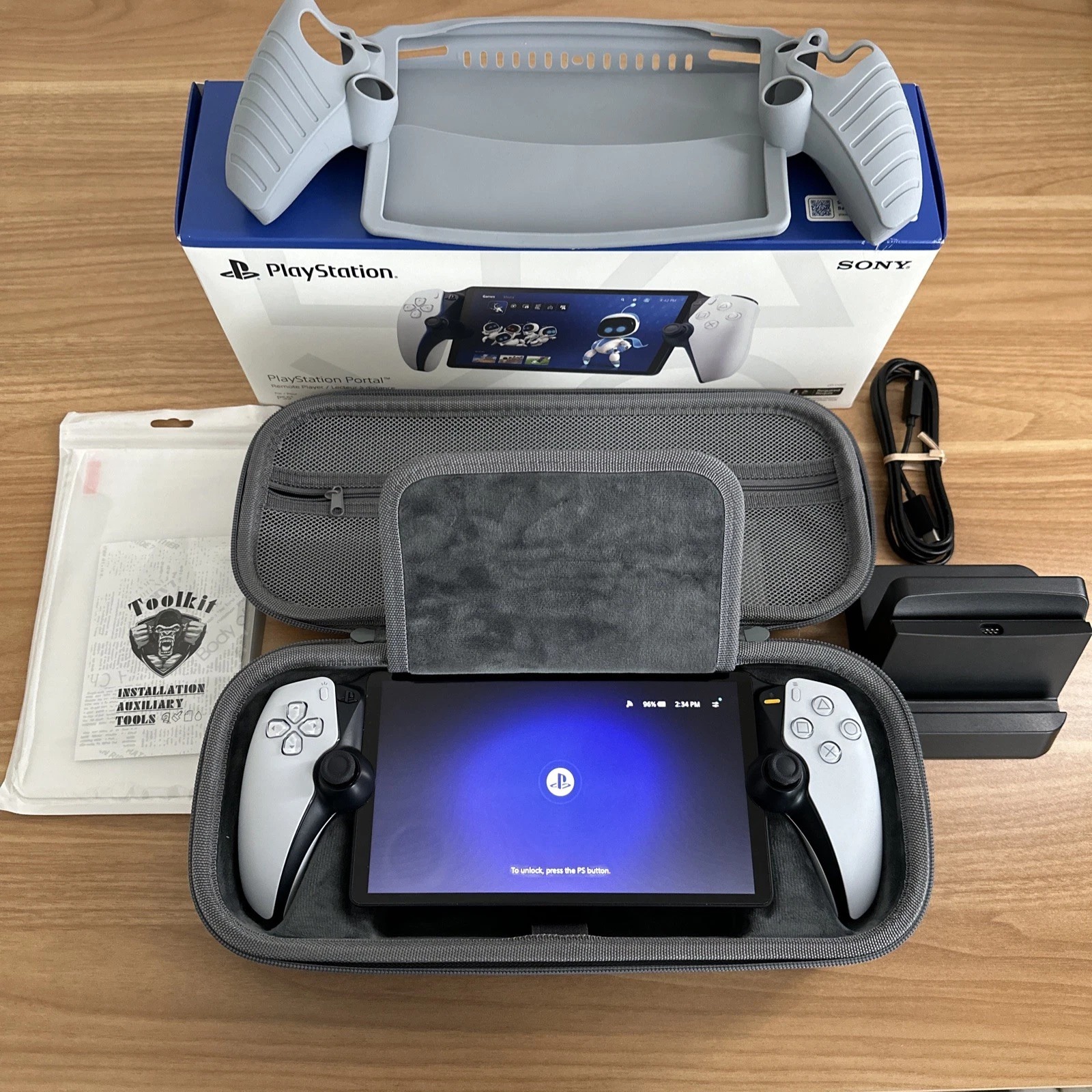 Sony PlayStation Portal Remote Player-(Carrying Case, Charging Stand, Protector) thumbnail 1