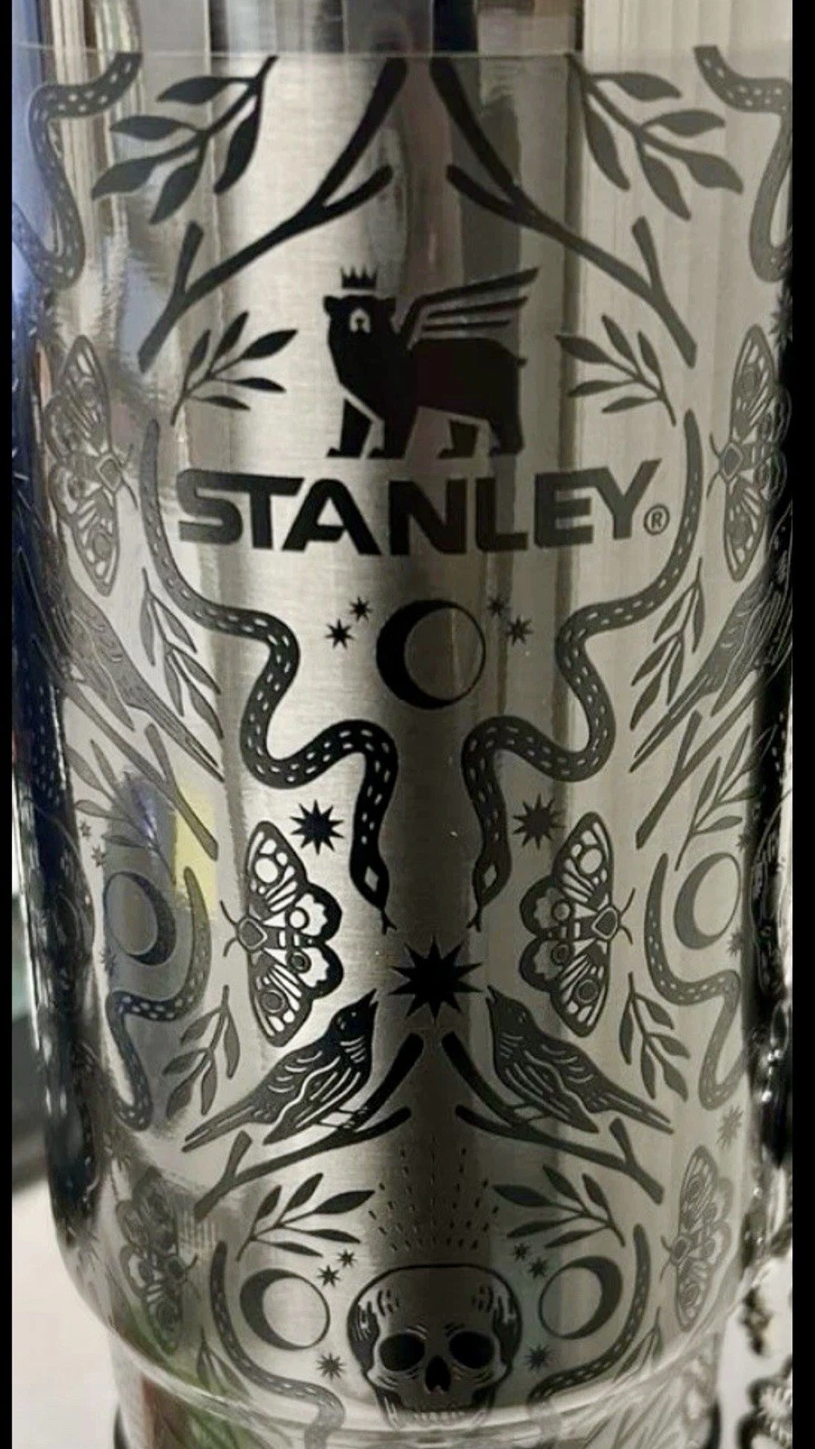 Stanley DEADLY DAMASK 40oz Halloween Quencher H2.0 FlowState Tumbler NIB thumbnail 3