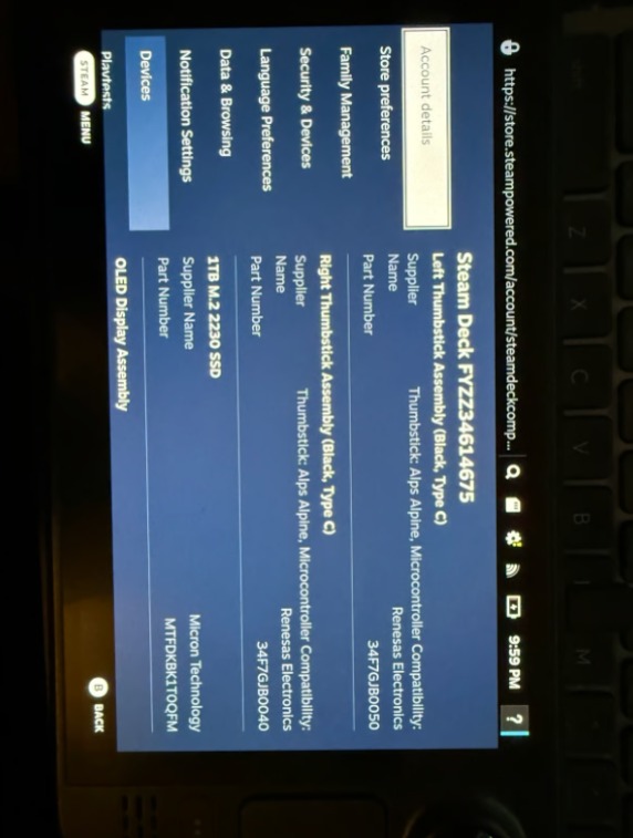 Steam Deck OLED 1 TB + 512 GB MicroSD Card thumbnail 7