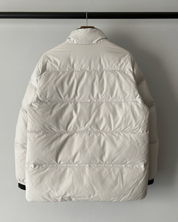  Stone Island Lightweight Leather Down Jacket White  thumbnail 10