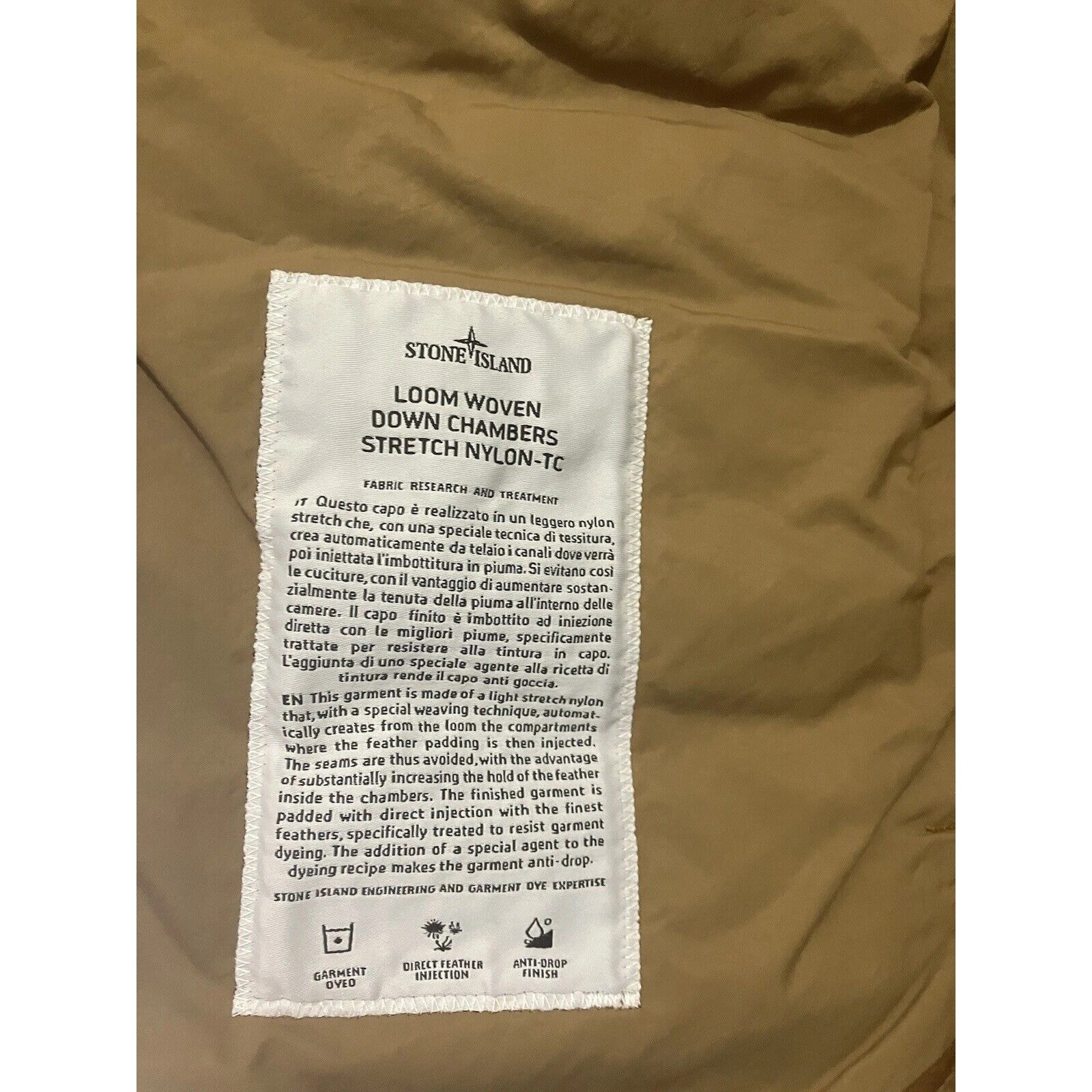 Stone Island Real Down Jacket • Tobacco Brown • Size L  thumbnail 7