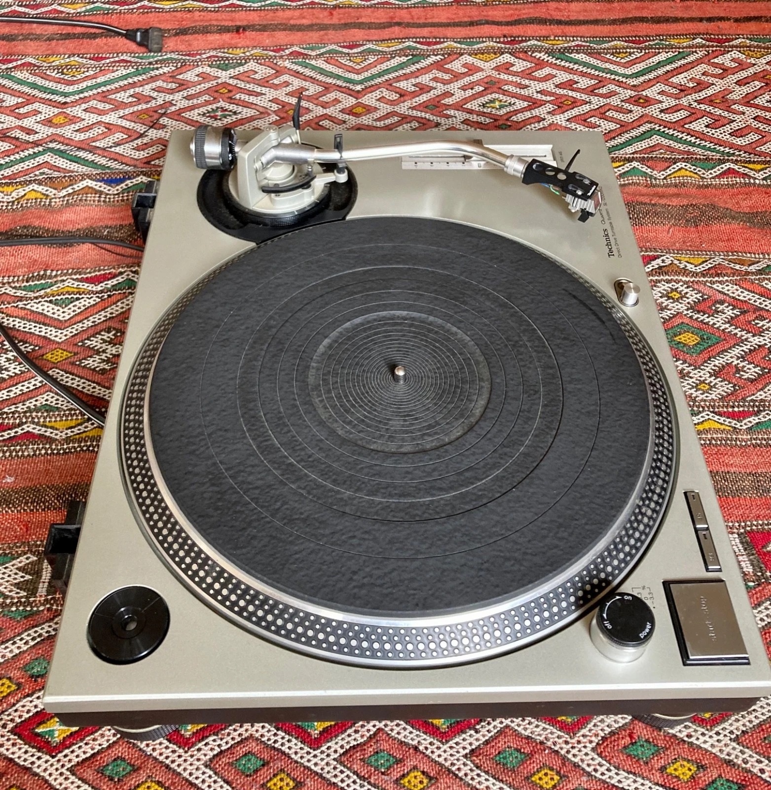 Technics SL-1200MK2 DJ Turntable - Silver - 1998 thumbnail 3