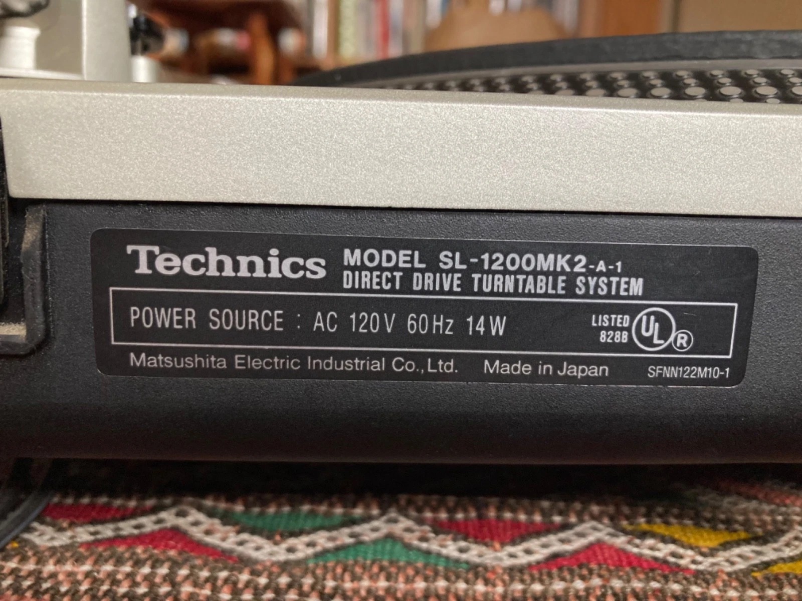 Technics SL-1200MK2 DJ Turntable - Silver - 1998 thumbnail 5