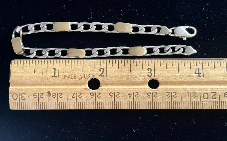 Tiffany & Co. Vintage 18K Gold & Sterling Silver Link Bracelet – 8", 12.2g, Includes Box thumbnail 3