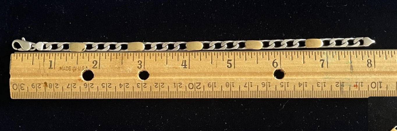 Tiffany & Co. Vintage 18K Gold & Sterling Silver Link Bracelet – 8", 12.2g, Includes Box thumbnail 6