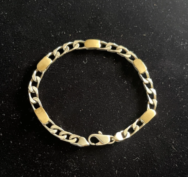 Tiffany & Co. Vintage 18K Gold & Sterling Silver Link Bracelet – 8", 12.2g, Includes Box thumbnail 7