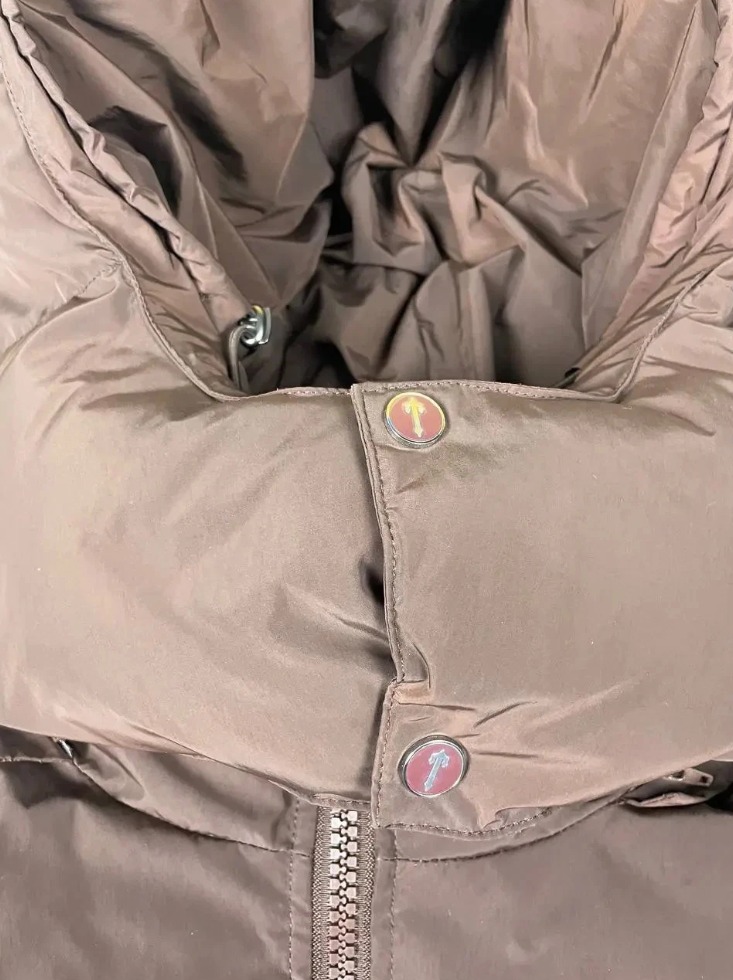 Trapstar Irongate Puffer Jacket Brown – Men’s Small, Detachable Hood thumbnail 11