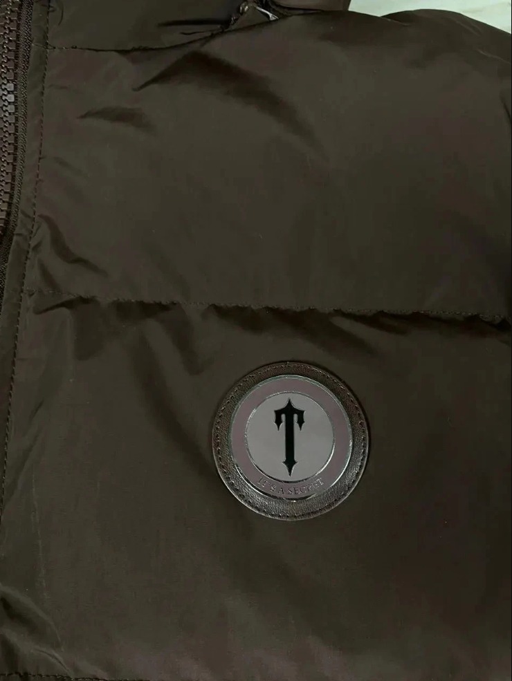 Trapstar Irongate Puffer Jacket Brown – Men’s Small, Detachable Hood thumbnail 13