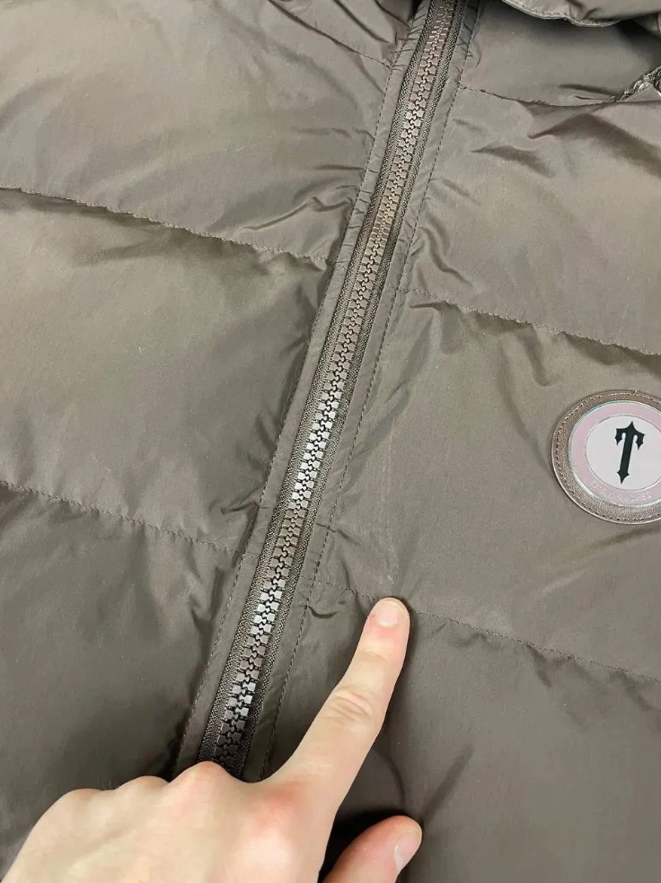 Trapstar Irongate Puffer Jacket Brown – Men’s Small, Detachable Hood thumbnail 14