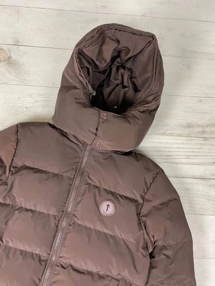 Trapstar Irongate Puffer Jacket Brown – Men’s Small, Detachable Hood thumbnail 2