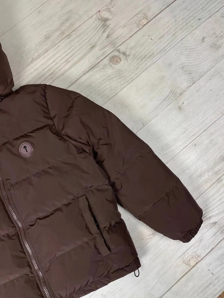 Trapstar Irongate Puffer Jacket Brown – Men’s Small, Detachable Hood thumbnail 3